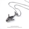 Trendy Whale Dolphin Pendant Necklace Vintage Hiphop Personality Necklace for Men Boys Jewelry