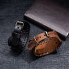 Trendy Wolf Head Totem Viking Bracelet Men's Bracelet Leather Woven Accessories Party Jewelry Hip Hop Punk Jewelry