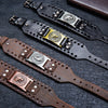 Trendy Wolf Head Totem Viking Bracelet Men's Bracelet Leather Woven Accessories Party Jewelry Hip Hop Punk Jewelry