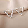 Triangle Bamboo Earrings for Women Stainless Steel Hoop Earrings 2023 Trend Classic Wedding Couple Jewelry boucle oreille femme
