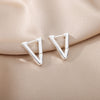 Triangle Bamboo Earrings for Women Stainless Steel Hoop Earrings 2023 Trend Classic Wedding Couple Jewelry boucle oreille femme