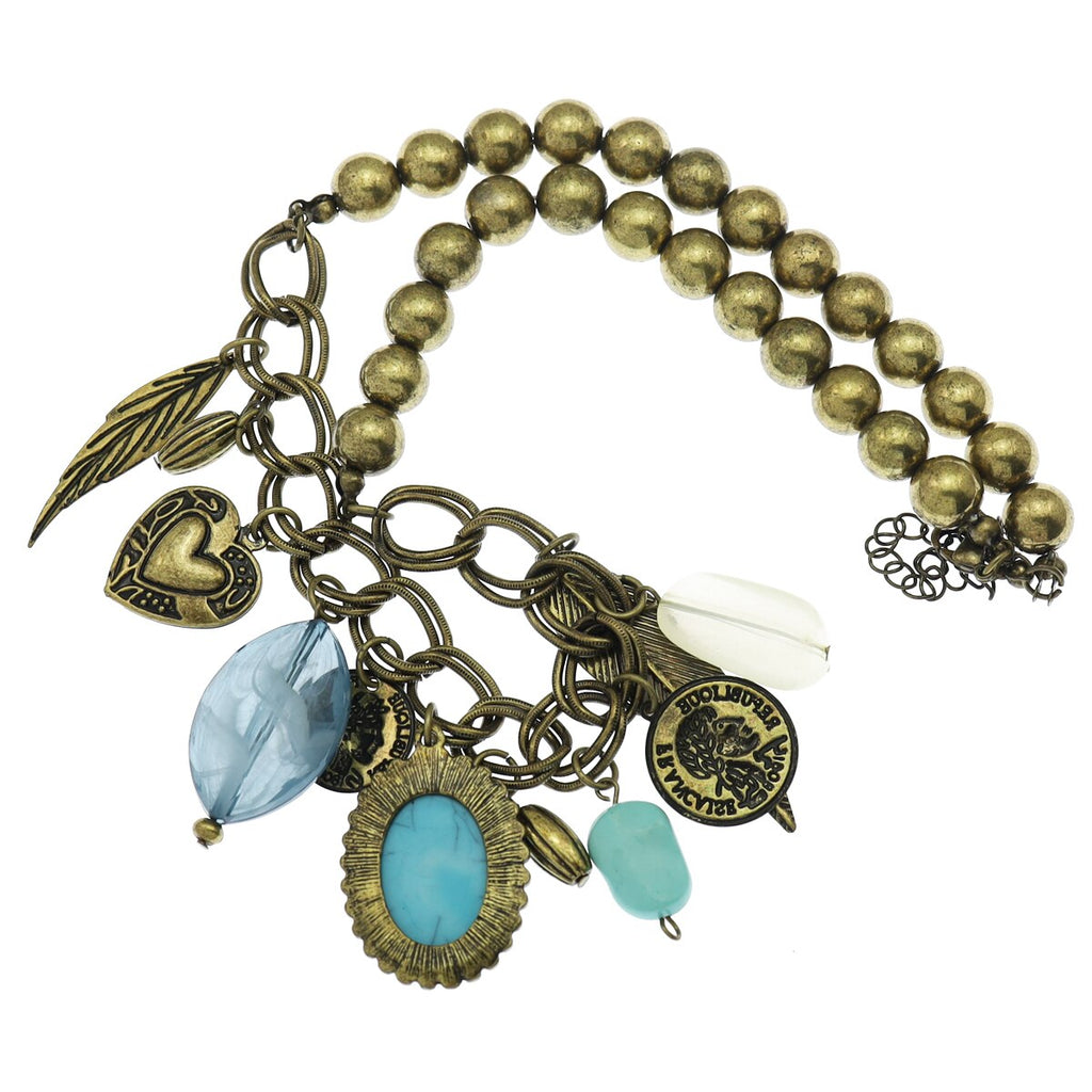 Tribal Boho Coin Feather Leaf Gem Stone Charms Heart Bib Collar Choker Necklace Wedding Bridal Vintage Statement Gift Graduation