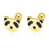 TrustDavis Real 925 Sterling Silver Sweet INS Butterfly Bear Screw Stud Earrings For Daughter Girls Fine Jewelry DG0013
