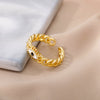 Turkey Evil Eye Rings for Women Adjustable Stainless Steel Gold Color Ring 2023 Trend Lucky Wedding Aesthetic Jewelry anillos