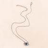 Turkey Blue Evil Eye Necklace Charm Blue Rhinestone Eye Choker Necklace for Women Boho Jewlery