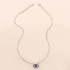 Turkey Blue Evil Eye Necklace Charm Blue Rhinestone Eye Choker Necklace for Women Boho Jewlery
