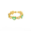 Turkey Lucky Evil Eye Rings for Women Stainless Steel Charm Colorful Couple Ring 2023 Trend Wedding Aesthetic Jewerly anillos