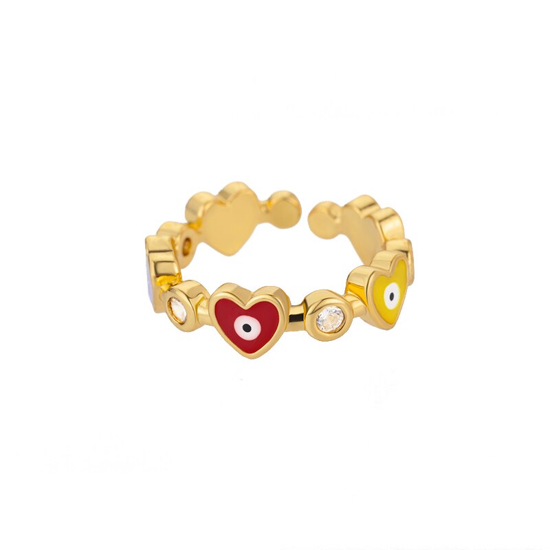 Turkey Lucky Evil Eye Rings for Women Stainless Steel Charm Colorful Couple Ring 2023 Trend Wedding Aesthetic Jewerly anillos