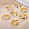 Turkey Lucky Evil Eye Rings for Women Stainless Steel Charm Colorful Couple Ring 2023 Trend Wedding Aesthetic Jewerly anillos
