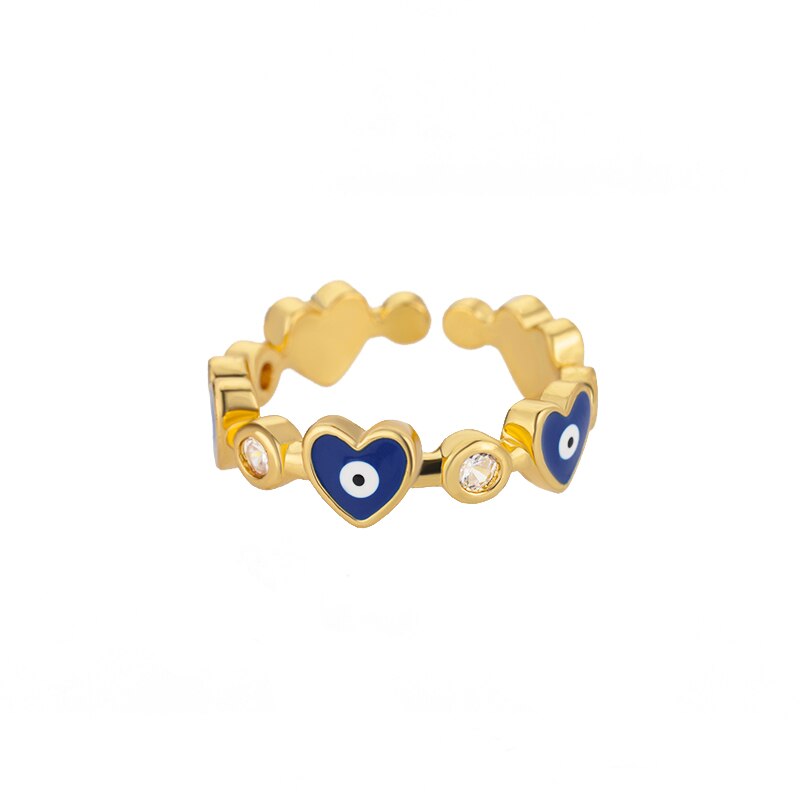 Turkey Lucky Evil Eye Rings for Women Stainless Steel Charm Colorful Couple Ring 2023 Trend Wedding Aesthetic Jewerly anillos