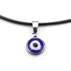 Turkish Blue Evil Eye Pendants Necklaces for Women Alloy Leather Chain Necklace Women Girls Jewelry Good Luck