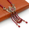 Turkish Natural Stone Beads Long Necklace Vintage Tassels Jewelry For Women Wedding Nigeria Beads Pendant Flower Choker 2022 New