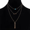 Turquoises Multi Layered Necklaces, 3 Layer Necklaces, Dainty Choker Chain, Infinity, Dainty Layering Choker Women Gold