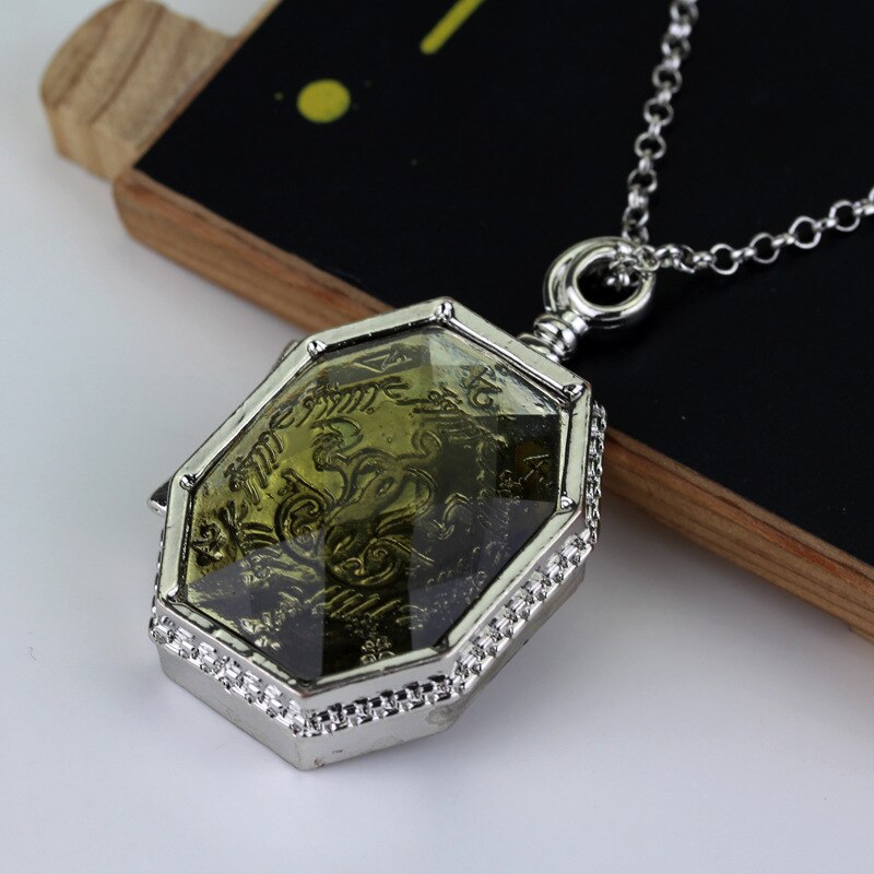 Tv Magic School Slytherin-Horcrux-Locket Snake Necklaces Slytherin College Treasures Voldemort's Horcruxes Pendant Necklace