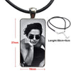 Tv Riverdale Cole Sprouse For Christmas Gift Glass Pendant Necklace Handmade Half Pendant Rectangle Necklace