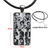 Tv Riverdale Cole Sprouse For Christmas Gift Glass Pendant Necklace Handmade Half Pendant Rectangle Necklace