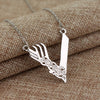 Tv Series Vikings Icon Necklace Vikings "V"Logo Pendant Ragnar Lodbrok Men Women Birthday Gift