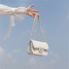 Tweed small fragrance handbag 2022 spring chain one shoulder messenger strap banquet dress small square bag female