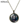 Twilight Movie Pattern 25mm Glass Cabochon Antique Necklace Handmade Glass Jewelry