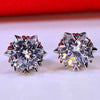 U-Lex Women Earrings 100% Real 925 Sterling 5A High Carbon Diamond Silver Jewelry Girls earrings Brand Women Gifts E02