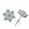 U-Lex Women Earrings SnowFlake 925 Sterling Silver Stud Earrings Wedding Party Jewelry Trendy Korean Earrings For Women 2020