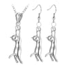 Cat Charm Necklace And Earrings Set Cute Silver/Gold Color Gift For Women Fashion kawaii Bridal Wedding Jewelry Sets S3103