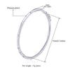 Gold/Silver Color Bracelets Bangles For Women Simple Brand Design Rhinestone Crystal Bangle Diameter 55mm Jewelry Gifts H3016