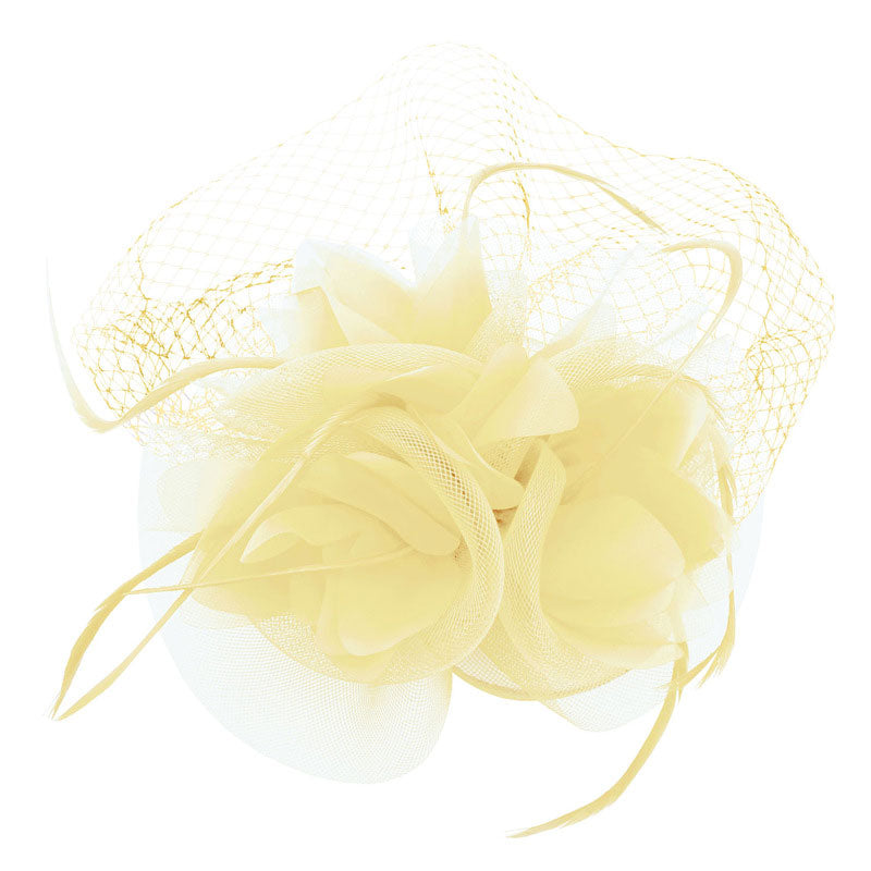 U7 Hair Accessories Women Jewelry European Style Veil Feather Fascinator Black Cocktail Party Wedding Hat Bride Headwear F302