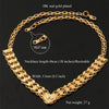 U7 Heart Necklace Quality Gold Color Alloy Jewelry Romantic Choker Necklace For Women Gift N337