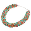 U7 Maxi Necklace Women Red/Black Nigeria Bead Choker Bohemia Necklace Statement Necklace Jewelry For Women N374