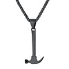 To Hammer Shape Pendant Necklaces Vintage Punk Gold Silver Stainless Steel Necklace For Men Jewelry Party Rock Gifts P1177
