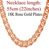 Unique Necklace Trendy Gold/Silver Color Chain Necklaces Men Jewelry Wholesale N377