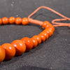 UDDEIN Bohemian Orange Big Round Long Wood Necklace & Pendent Handmade Chain Link Necklace For Women Bib Beads Party Jewelry