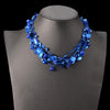 Bohemian handmade wind black acrylic gem multi layer necklace & pendant bib beads statement choker necklace for women