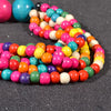 UDDEIN Multi Layer Colorful Wood Necklace For Women Big Round Wood Chain Bib Beads Statement Choker Collar Party Jewelry