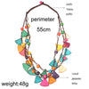 UDDEIN design bohemian necklace vintage statement bib collares handmade multi layer wood jewelry online shopping india maxi