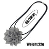 UKEBAY Choker Necklaces Flower Accessories For Women Bohemia Ethnic Necklace Handmade Rubber Jewelry  Sweater Chain