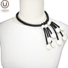 UKEBAY Choker Necklaces Women Goth Jewelry Pearl White Short Sweater Necklace Designer Handmade Necklaces For Party Jewelry