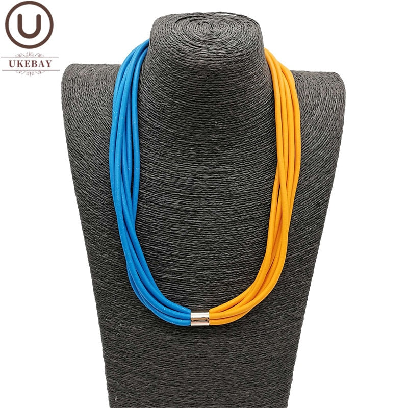 UKEBAY Color Matching Choker Necklaces Female Short Chain Handmade Goth Jewelry Clothes Accessories Necklace Chokers