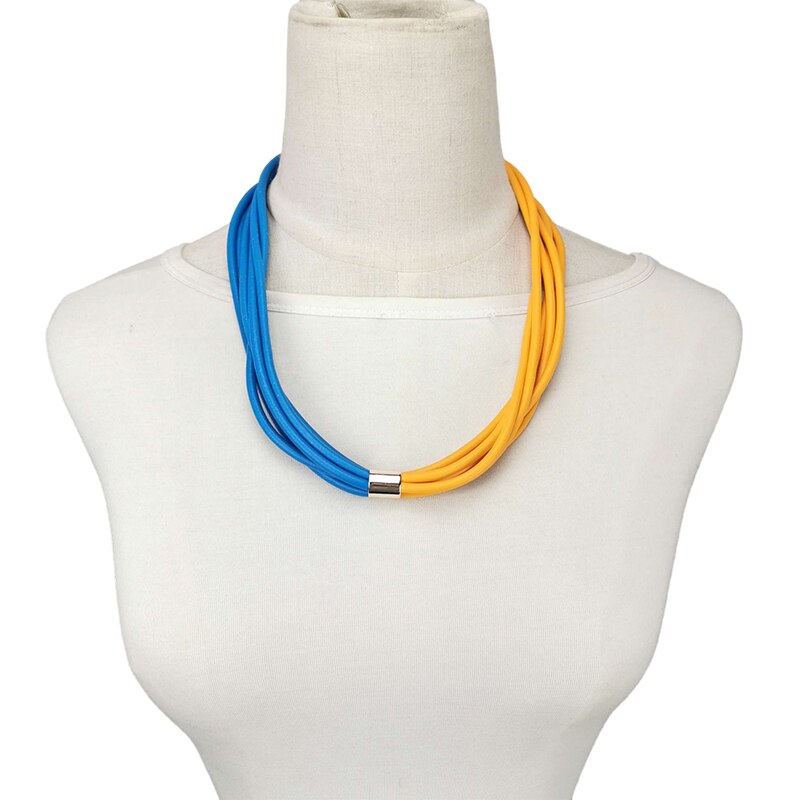 UKEBAY Color Matching Choker Necklaces Female Short Chain Handmade Goth Jewelry Clothes Accessories Necklace Chokers