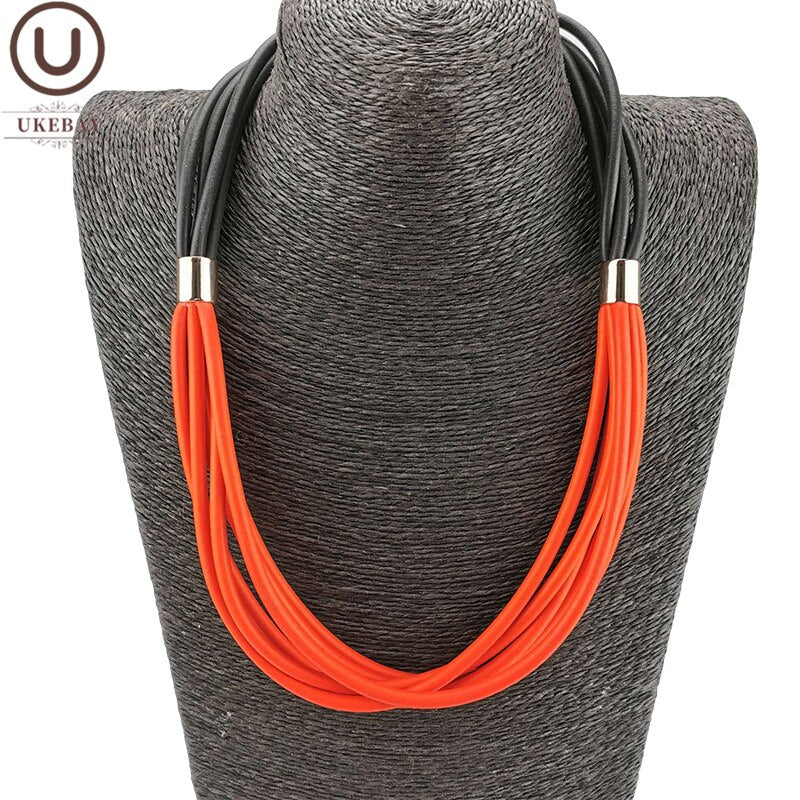 UKEBAY Color Matching Choker Necklaces Female Short Chain Handmade Goth Jewelry Clothes Accessories Necklace Chokers