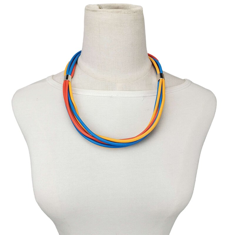 UKEBAY Color Matching Choker Necklaces Female Short Chain Handmade Goth Jewelry Clothes Accessories Necklace Chokers