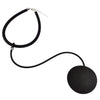 UKEBAY Round Pendant Necklaces Simple Statement Necklaces Women Sweater Chains Party Accessories Choker Necklace Birthday Gifts