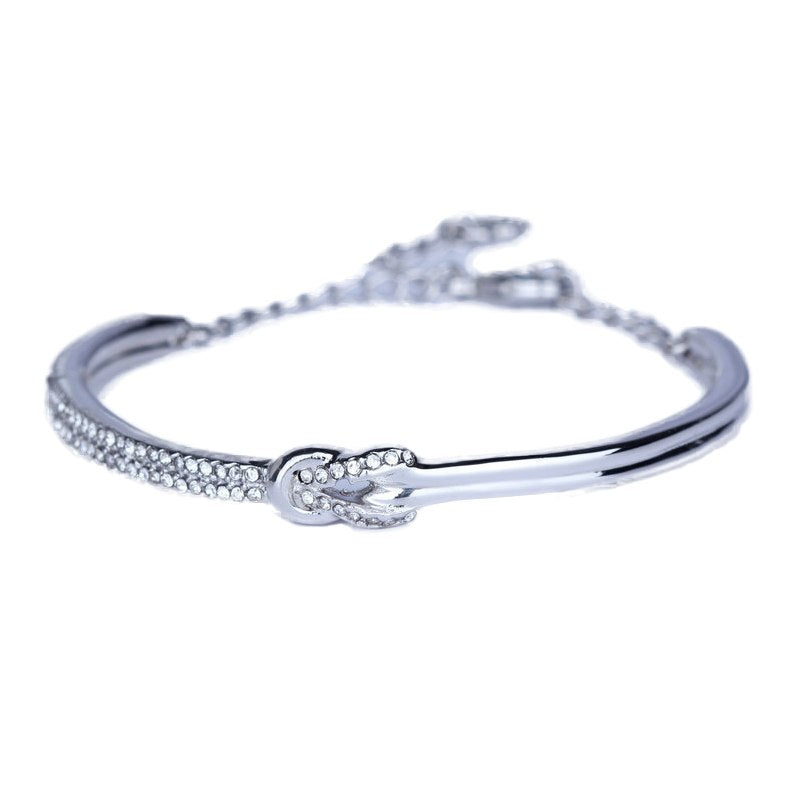 Adjustable Silver Bracelets For Women Chain Bangle & Bracelet Femme 925 Sterling Silver Bracelet Wedding Jewelry HY-B0002