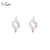 Cute 925 Sterling Silver Earrings Lady Korean Earrings Small Stud Earrings Party Fine Jewelry Birthd present FSE007