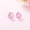 Cute Silver Earrings Four Leaf Clover Stud Earring Fashion Brand Heart Pattern Women Earrings Costume Accessories pendiente