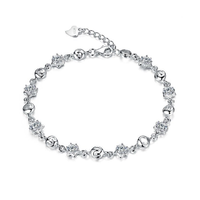 Luxury Brand Women Bracelet 925 Unique Silver 3A Zircon Charm Bracelet for Women Trendy Bracelets & Bangles Jewelry Gift