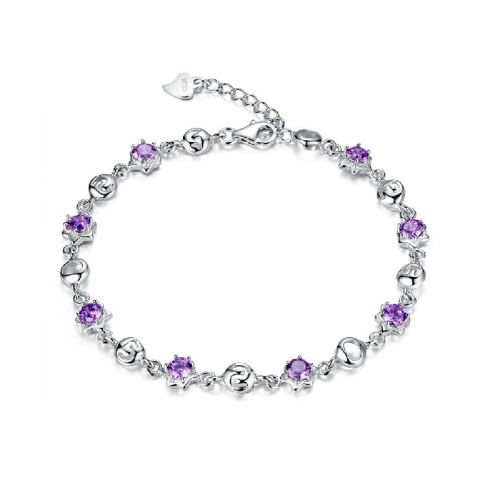 Luxury Brand Women Bracelet 925 Unique Silver 3A Zircon Charm Bracelet for Women Trendy Bracelets & Bangles Jewelry Gift