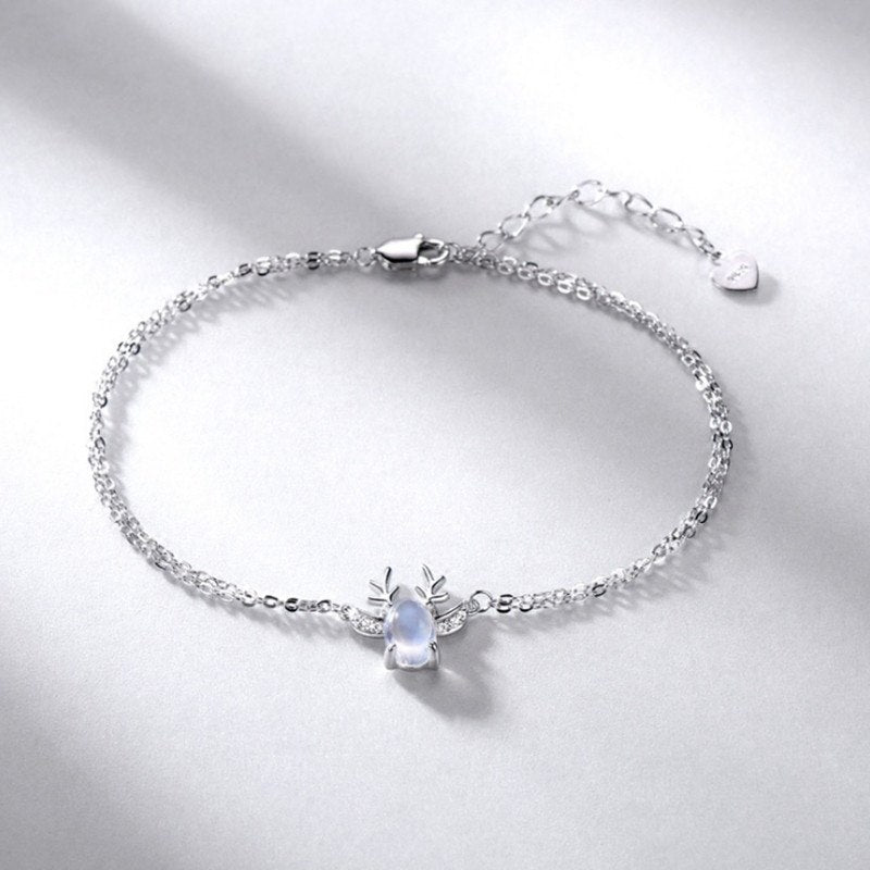 Silver Bracelet 925 New Designer Bracelet Fashion Korean Style Animal Elk Pattern Bracelets For Girlfriend Gift YSL059