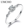 Genuine 925 Sterling Silver Rings Engagement Rings For Women Brand Trendy Party Accessories Fine Jewelry 2020 New Arrivals